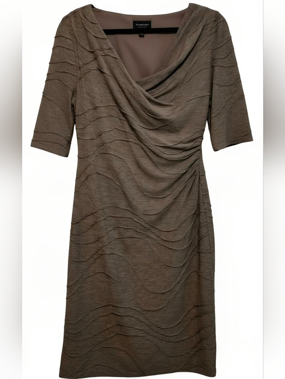 Conncted Apparel Textured Midi Dress